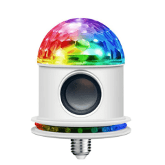 Lâmpada com Caixa de Som Bluetooth 6W Luz LED Colorida - LT-CT022