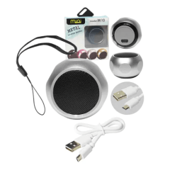 Mini Caixa de Som Bluetooth Metal Tws Portátil - M10