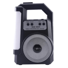 Mini Caixa de Som Bluetooth Portátil com Rádio FM/Usb Inova - RAD-8623