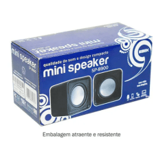 Mini Caixa de Som K-Mex para PC 4W Usb Preta - SP-8900