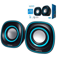 Mini Caixa de Som USB 2.0 5W RMS Exbom - CS-46