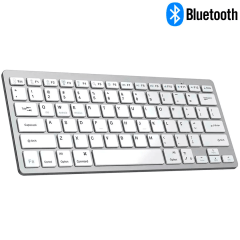 Mini Teclado Bluetooth Slim Sem Fio ABNT2 – Compatível com PC, Notebook e Tablet