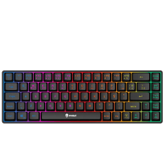 Mini Teclado Gamer FAY Semi Mecânico com Fio USB LED RGB Evolut EG211