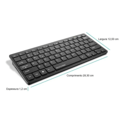 Mini Teclado Multilaser Slim Comfort USB TC154 – Compacto e Confortável