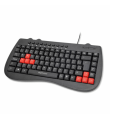 Mini teclado Multimídia USB ABNT2 Tecla Vermelha Exbom - BK-M52