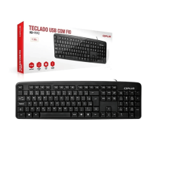 Teclado com Fio USB ABNT2 Preto C3TECH KB-11BKV2 – Confiável e Prático