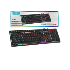 Teclado com Fio USB KA-653 Iluminado LED RGB – Padrão ABNT2 e Alta Durabilidade Teclado com Fio USB KA-653 Iluminado LED RGB – Padrão ABNT2 e Alta Durabilidade