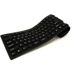 Teclado Dobrável USB XZ-105 Emborrachado e Resistente à Água | Portátil e Flexível