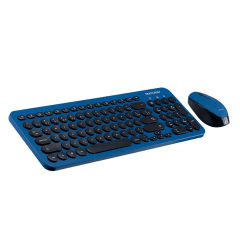 Teclado e Mouse Sem Fio Multilaser TC233 2.4GHz USB Preto/Azul