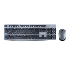Teclado e Mouse Sem Fio Multilaser TC245 USB 2.4GHz Preto e Cinza – Conforto e Desempenho Profissional
