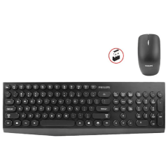Teclado e Mouse Sem Fio Philips C323 USB – SPT6323B