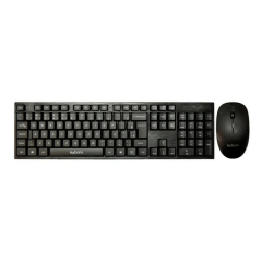 Teclado e Mouse Wireless 2.4G Sem Fio EXBOM BK-S370 – Design Slim e Alta Performance