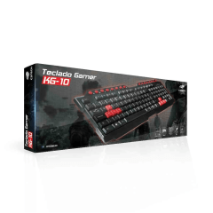 Teclado Gamer C3TECH KG-10BK USB ABNT2 com 107 Teclas | Desempenho e Estilo para Gamers | Queima de Estoque
