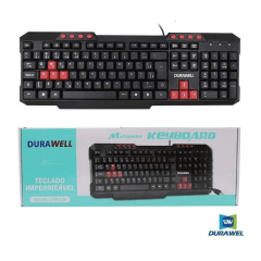 Teclado Gamer Durawell USB 2.0 Com Fio DW/XZ-536 | Distribuidora de CFTV