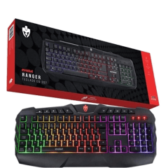 Teclado Gamer EVOLUT EG207 com Iluminação RGB Rainbow e Conexão USB