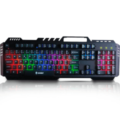 Teclado Gamer EVOLUT KAOS EG210 com LED RGB e Conexão USB – Layout ABNT2, Desempenho e Estilo para Gamers