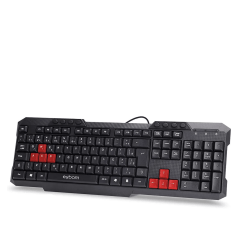 Teclado Gamer Exbom BK-144M USB ABNT2 com Tecla Vermelha