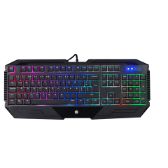 Teclado Gamer HP K110 Membrana USB LED RGB ABNT2 Preto