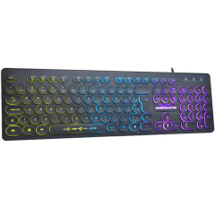 Teclado Gamer K-Mex KM7628 Steampunk ABNT2 com LED RGB – Design Retrô e Performance Gamer Teclado Gamer K-Mex KM7628 Steampunk ABNT2 com LED RGB – Design Retrô e Performance Gamer