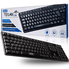 Teclado Gamer Knup KP-2044 com Fio USB e Teclas Silenciosas