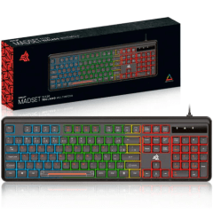 Teclado Gamer KNUP KP-TE130 com LED RGB, USB e Layout ABNT2