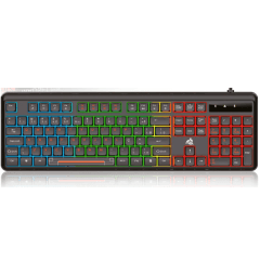 Teclado Gamer KNUP KP-TE130 com Fio USB e Iluminação LED RGB – ABNT2