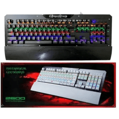Teclado Mecânico Gamer 2600 Switch Blue Anti-Ghost