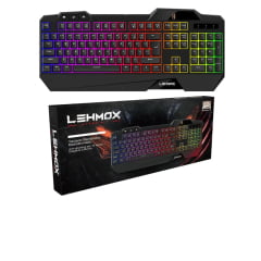 Teclado Gamer LEHMOX GT-T3 ABNT2 Anti-Ghosting com LED RGB