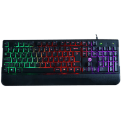 Teclado Gamer Semi Mecânico LED Rainbow Brazil PC BPC-K7038