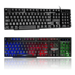 Teclado Gamer Semi Mecânico USB com LED RGB Lehmox LEY-82 – Performance e Estilo para Gamers Teclado Gamer Semi Mecânico USB com LED RGB Lehmox LEY-82 – Performance e Estilo para Gamers