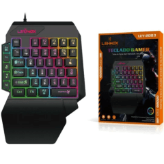 Teclado Gamer Single Hand LEY-2083 – Compacto e Ergonômico