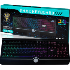 Teclado Gamer USB HAIZ HZ-580 com Iluminação RGB – Alta Performance e Estilo Teclado Gamer USB HAIZ HZ-580 com Iluminação RGB – Alta Performance e Estilo