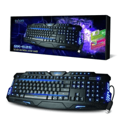 Teclado Gamer USB Multimídia LED 3 Cores Exbom BK-G35 – Desempenho, Estilo e Durabilidade para Gamers