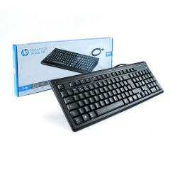 Teclado HP com Fio USB ABNT2 Preto Básico HP100 2UN30AA