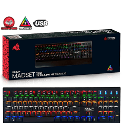 Teclado Mecânico Gamer RGB Switch Outemu Red KNUP KP-TE121 Teclado Mecânico Gamer RGB Switch Outemu Red KNUP KP-TE121