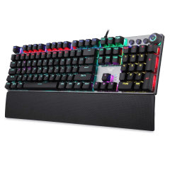 Teclado Mecânico Gamer F2058 – USB, Metal, Blacklight LED RGB