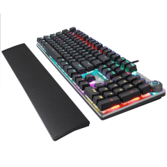 Teclado Mecânico Gamer USB Metal LED RGB F2058