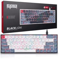 Teclado Mecânico Gamer Outemu RED RGB REVENGER TE-BKL003 PB Teclado Mecânico Gamer Outemu RED RGB REVENGER TE-BKL003 PB