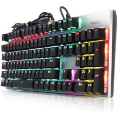 Teclado Mecânico Gamer Philips G404 SPK-8404 – USB LED RGB, Switch Mecânico de Alta Performance Teclado Mecânico Gamer Philips G404 SPK-8404 – USB LED RGB, Switch Mecânico de Alta Performance