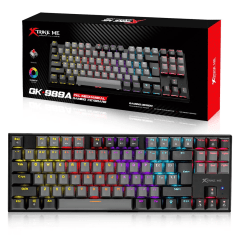 Teclado Mecânico Gamer RGB Xtrike-ME GK-989A Switch Red ANSI – Iluminação Avançada e Alta Performance