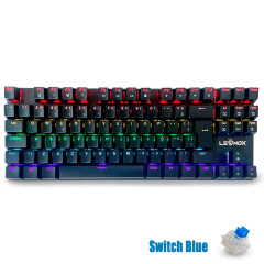Teclado Mecânico Gamer TKL RGB LEHMOX LEY-2080 Switch Blue
