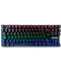 Teclado Mecânico Gamer TKL LEHMOX LEY-2080 – Switch Blue RGB | Queima de Estoque Sales Distribuidora