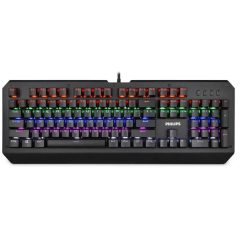 Teclado Mecânico Gamer USB LED RGB Philips SPK8413 G413 Teclado Mecânico Gamer USB LED RGB Philips SPK8413 G413