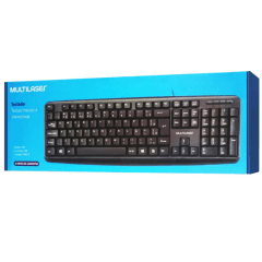 Teclado Multilaser Slim USB TC065 ABNT2 Preto | Design Elegante e Funcionalidade para o Dia a Dia