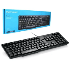 Teclado Multilaser Slim TC213 USB Preto com Design Compacto