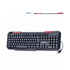 Teclado Multimídia USB Exbom BK-G136 Padrão ABNT2