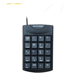 Teclado Numérico USB Multilaser TC229 Preto com Fio – Praticidade e Eficiência
