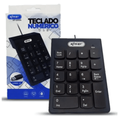 Teclado Numérico USB Knup 18 Teclas Preto Knup - KP-2003A