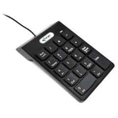  Teclado Numérico USB Knup 18 Teclas Preto KP-2003A | Prático e Compacto