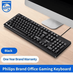 Teclado com Fio PHILIPS K214 / SPK-6214 – USB Padrão ABNT2 para Escritório